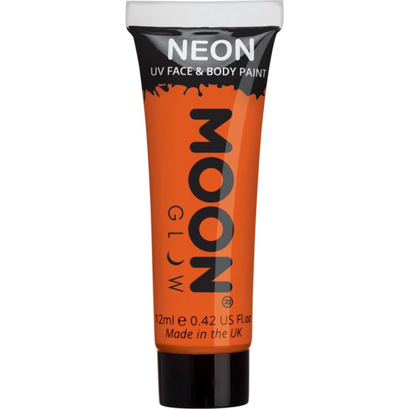 UV Neon Face & Body Paint - Orange 12ml – Party Delights Wondergroup