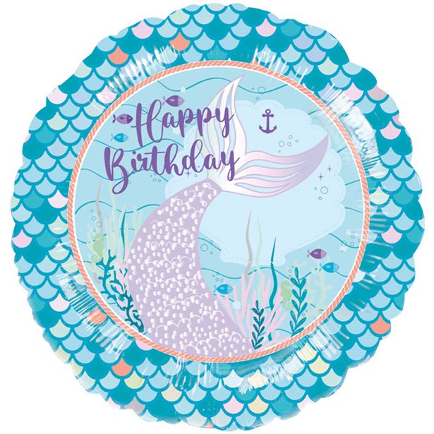 Mermaid Tales Foil Balloon - 18"