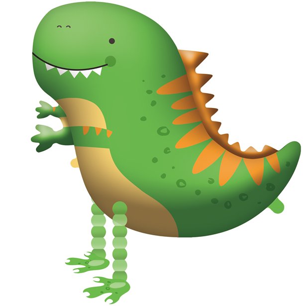 Dino Walking Balloon Buddies - 65cm x 75cm