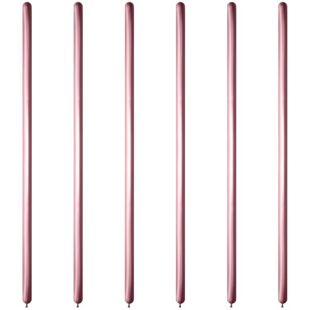 Pink Reflex Modelling Balloons - 260Q Latex (50pk)