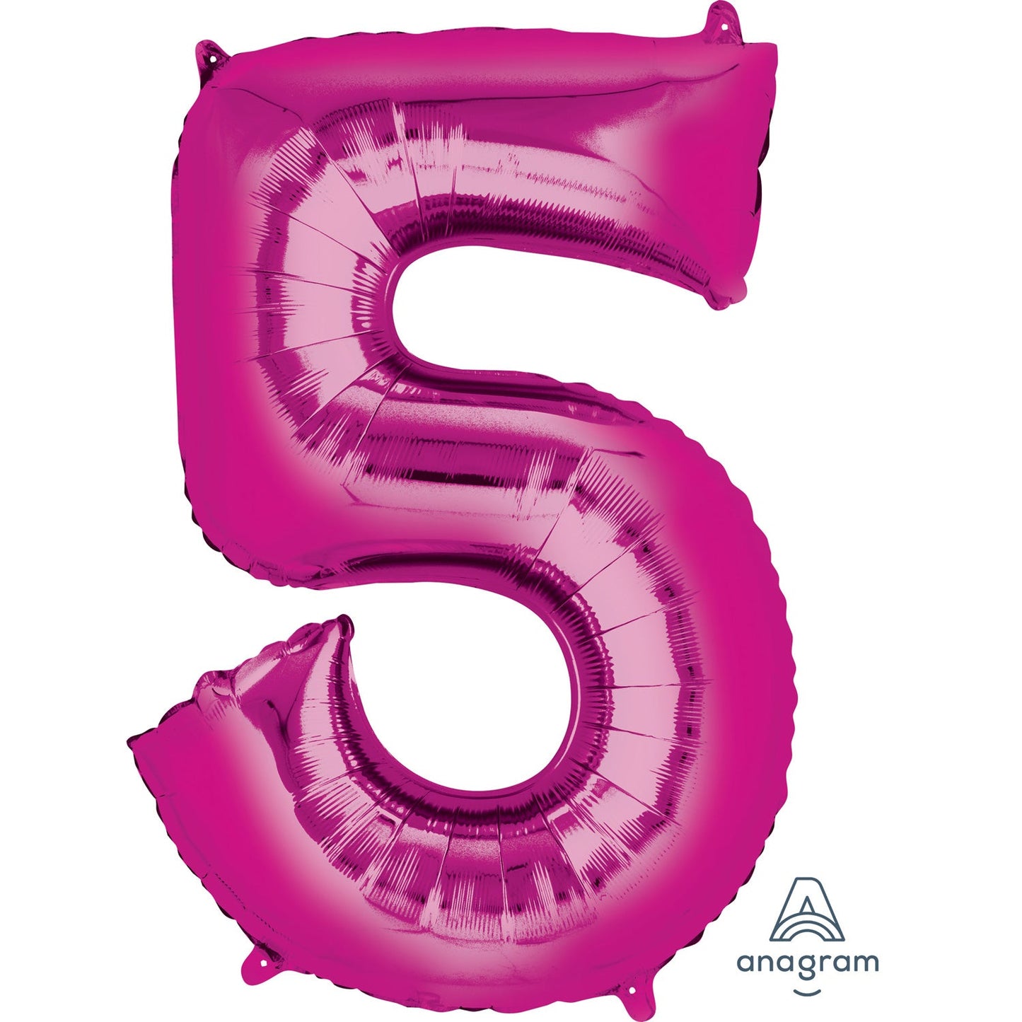 Hot Pink Foil Number 5 Balloon - 34"