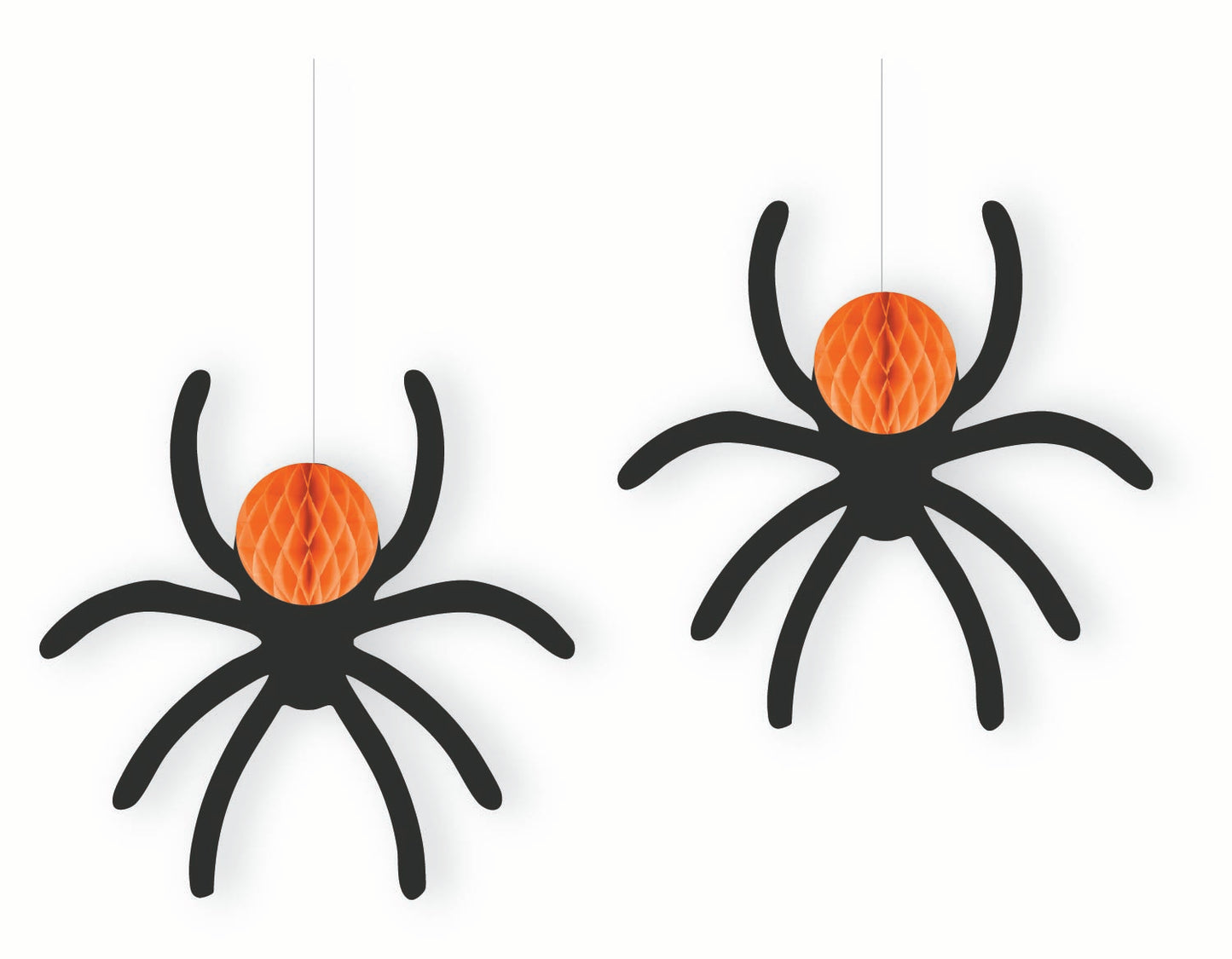 Spooky Spectacles Honeycomb Hanging Spider Decorations