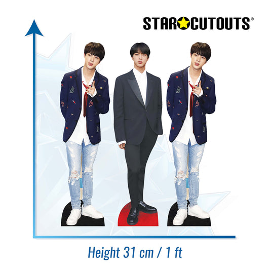 CS1240 Jin Shelf Top Cutout Pack of Three Cardboard Cutouts Height 31cm