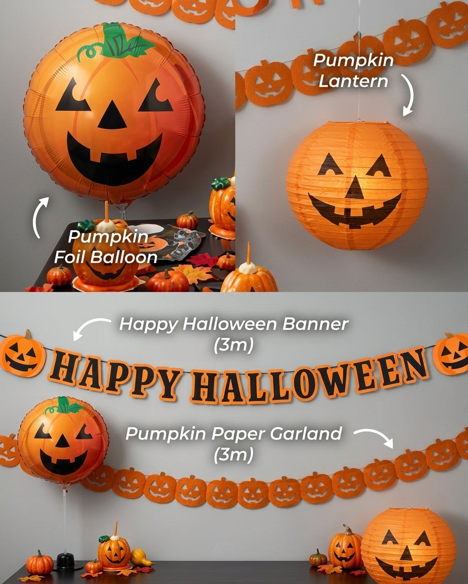 Halloween Pumpkin Party in a Box - (65pk)