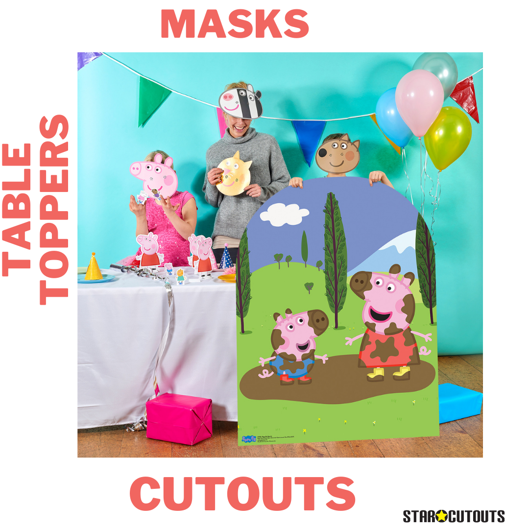 SC959 Peppa Pig Crown Cardboard Cut Out Height 90cm