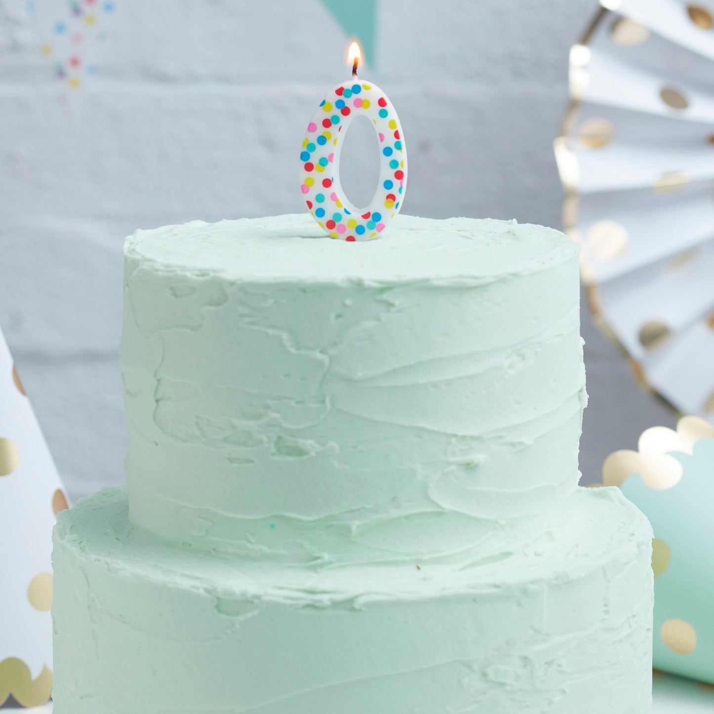 Polka Dot Candle Number 0 - Pick and Mix