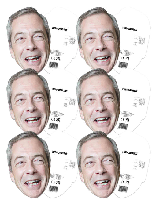 SMP456 Nigel Farage 6 Pack Masks