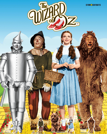SC976 Wizard of OZ Stand-In Emerald City Cardboard Cut Out Height 130cm