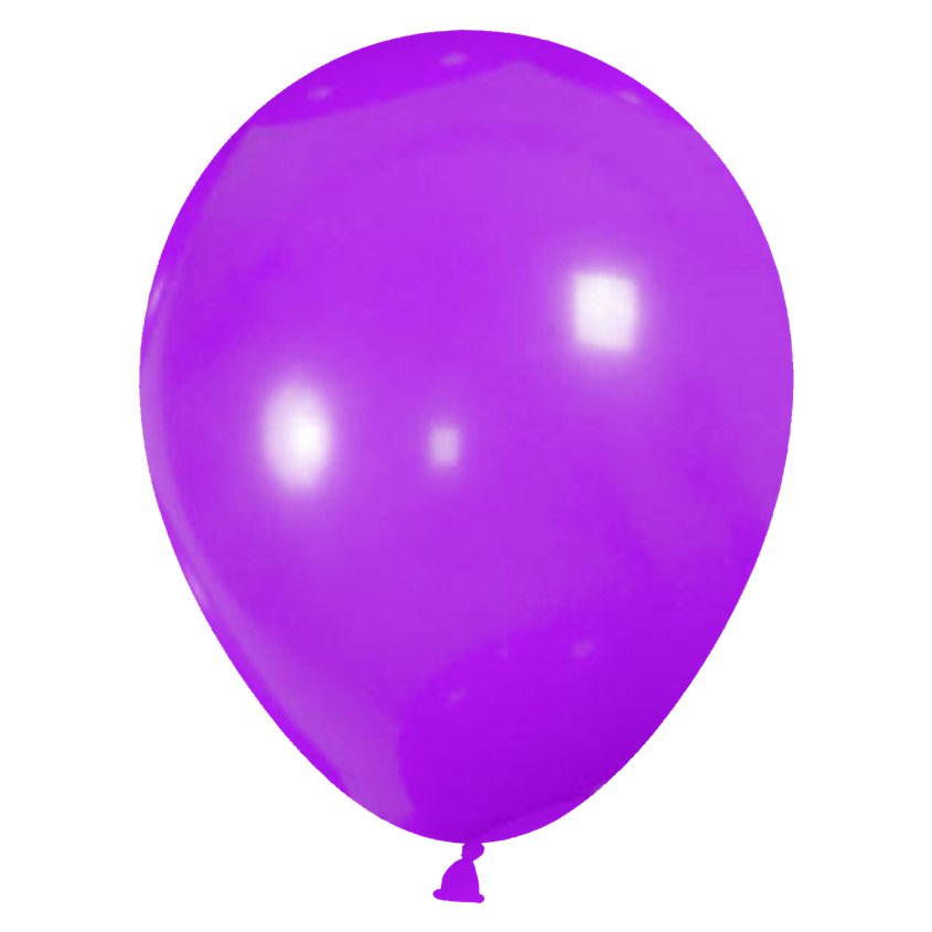 Purple Balloons with Ribbon - 9" Latex (30pk)