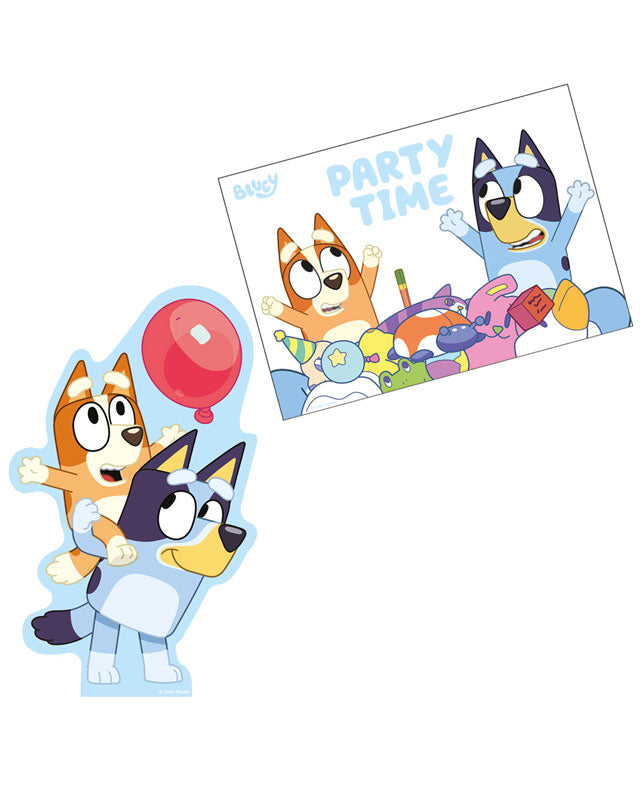 Bluey Party Invitations & Envelopes (8pk)