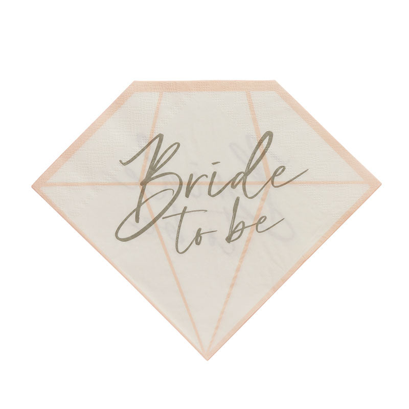 Bride to Be Diamond Paper Napkins (16pk)