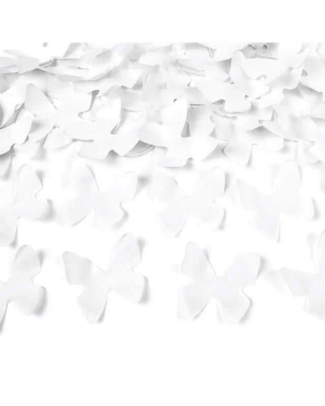 White Butterflies Confetti Cannon - 60cm