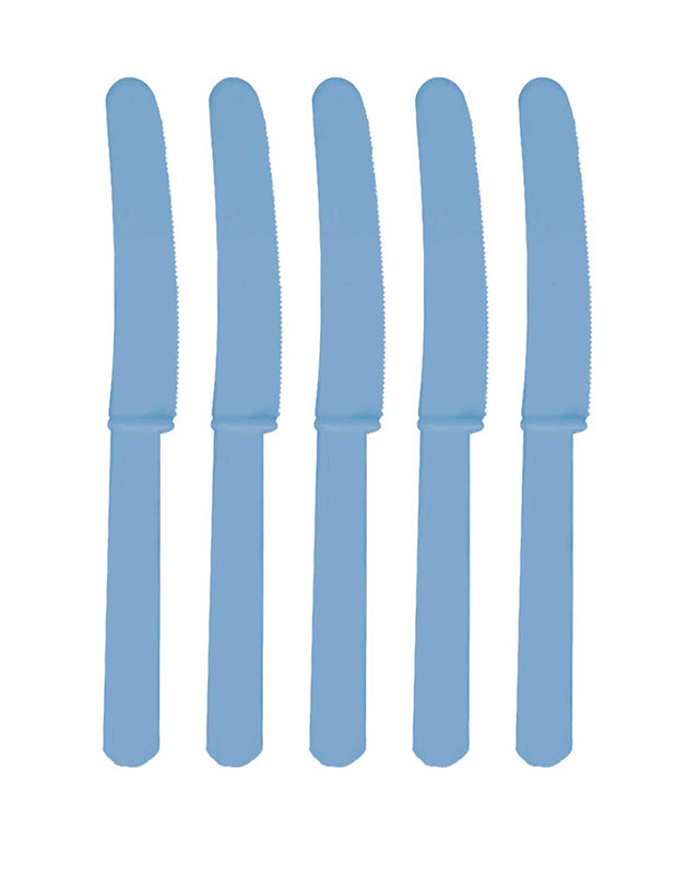 Turquoise Plastic Knives (12pk)