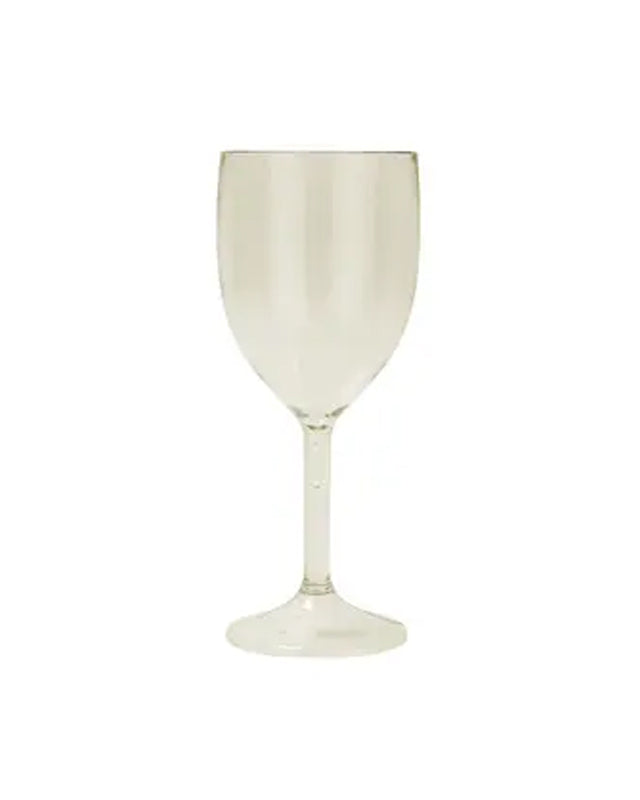 Gold Reuseable Plastic Wine Glasses (2pk)