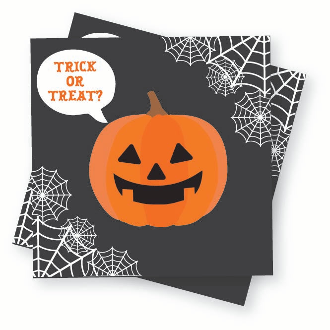 Spooky Spectacles Pumpkin Trick or Treat Napkins 33cm