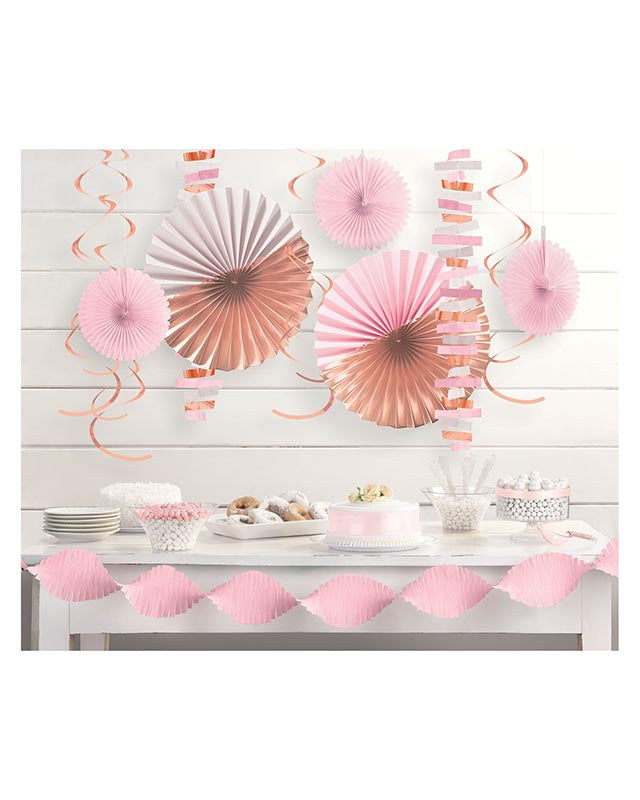 Rose Gold Blush Decoration Kit (14pcs)