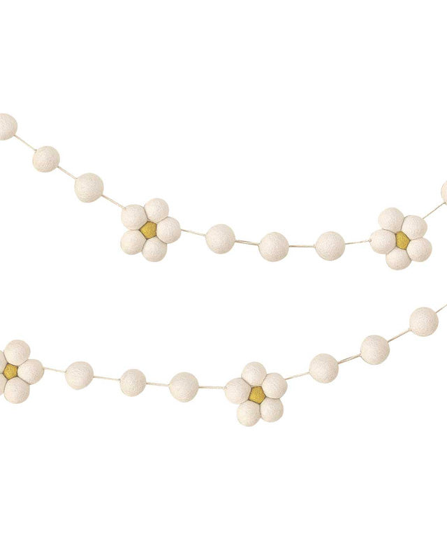 Ditsy Daisy Felt Garland - 1.5m