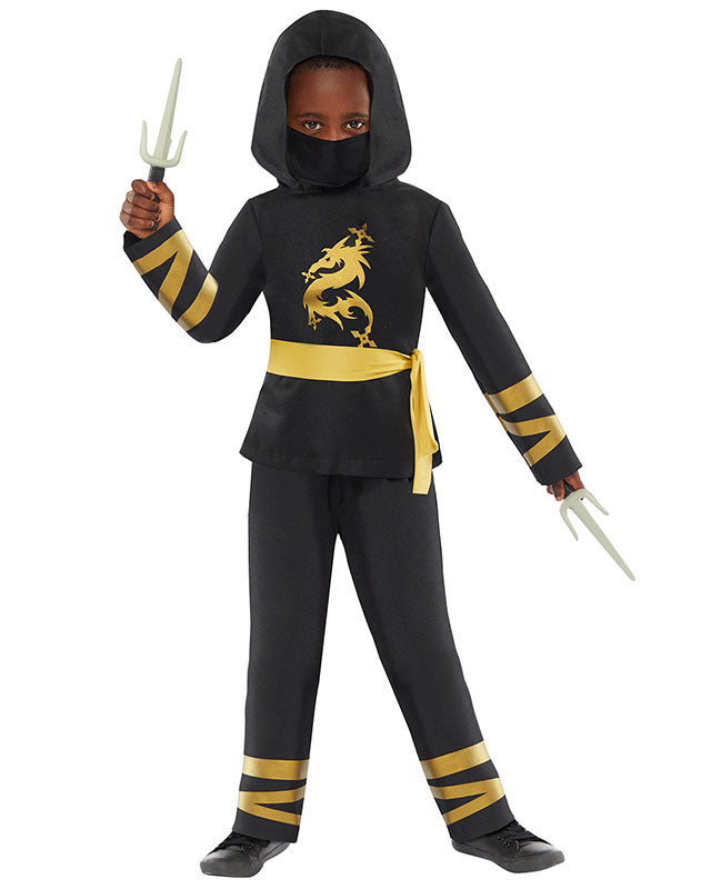 Warrior Gold Ninja - Child Costume