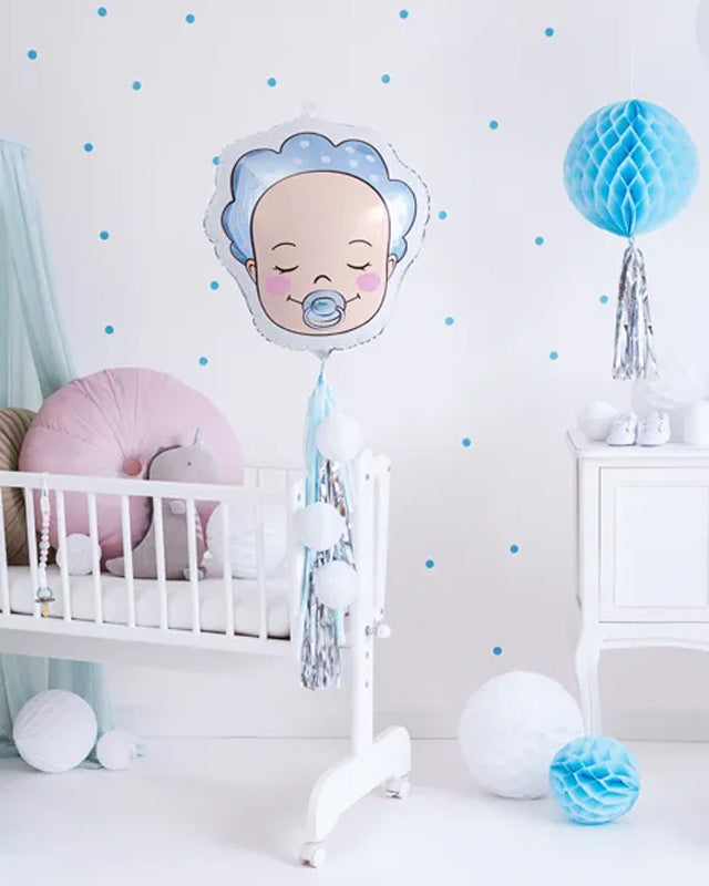 Baby Boy Face Balloon - 18" Foil