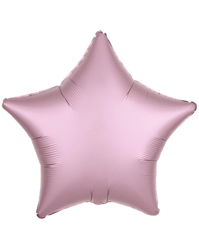 Metallic Pastel Pink Star Balloon - 18" Foil