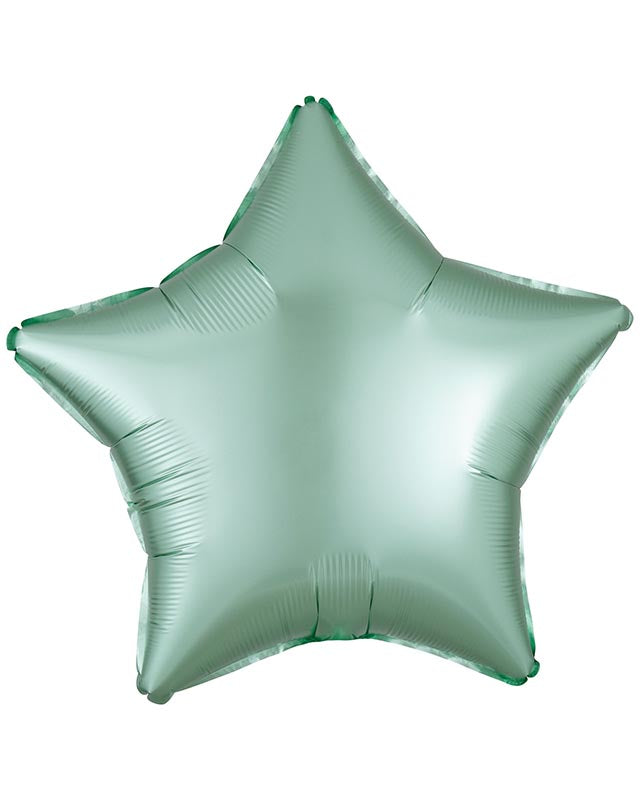 Silk Lustre Mint Green Star Balloon - 18" Foil (Unpackaged)