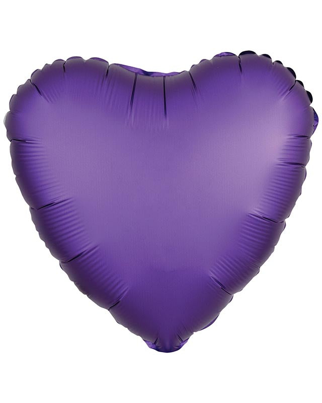 Silk Lustre Purple Heart Balloon - 18" Foil (Unpackaged)