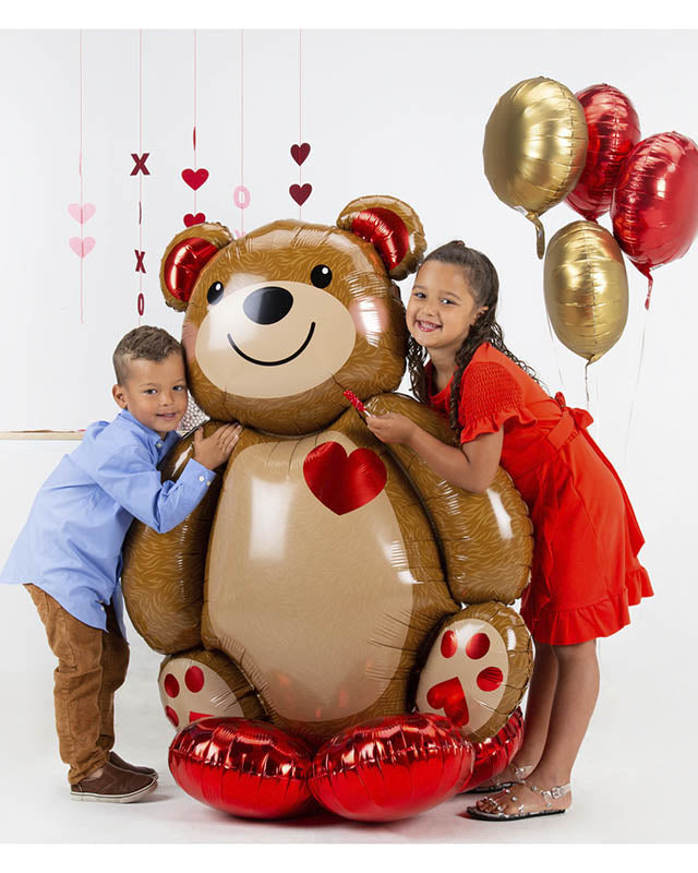 Big Cuddly Teddy Bear Airloonz Foil Balloon - 48" x 34"