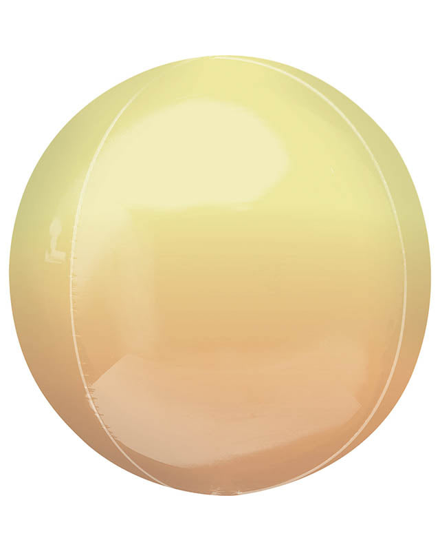 Yellow & Orange Ombre Orbz Balloon - 16" (BULK)