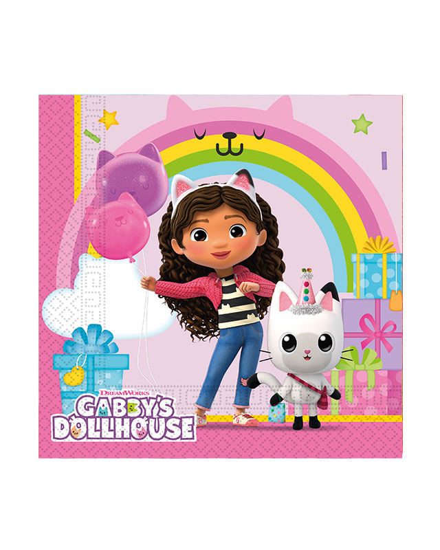 Gabby's Dollhouse Paper Napkins - 33cm (20pk)