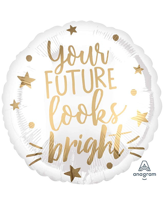 Your Future Looks Bright Balloon - 18" Foil