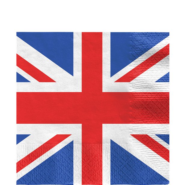 Union Jack Lunch Napkins - 33cm (16pk)