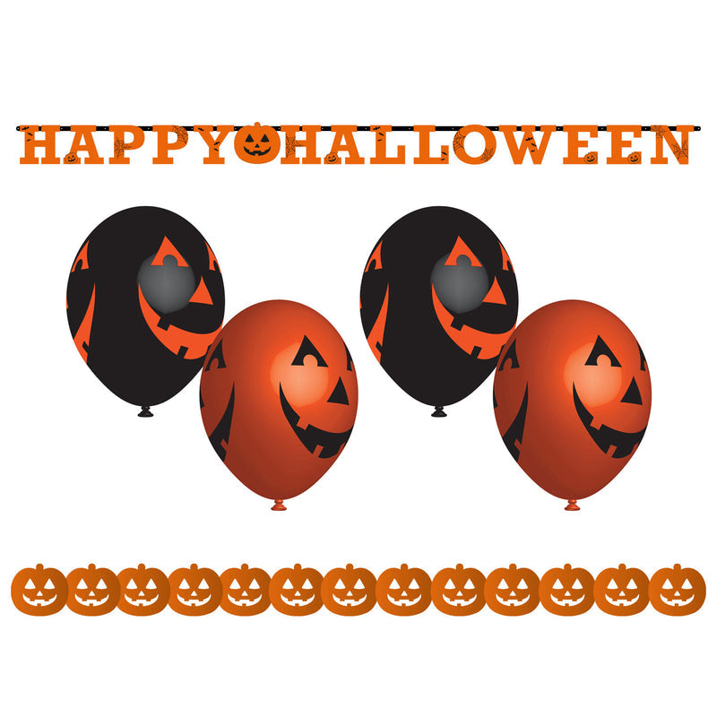 Pumpkin balloon and Banner Bundle