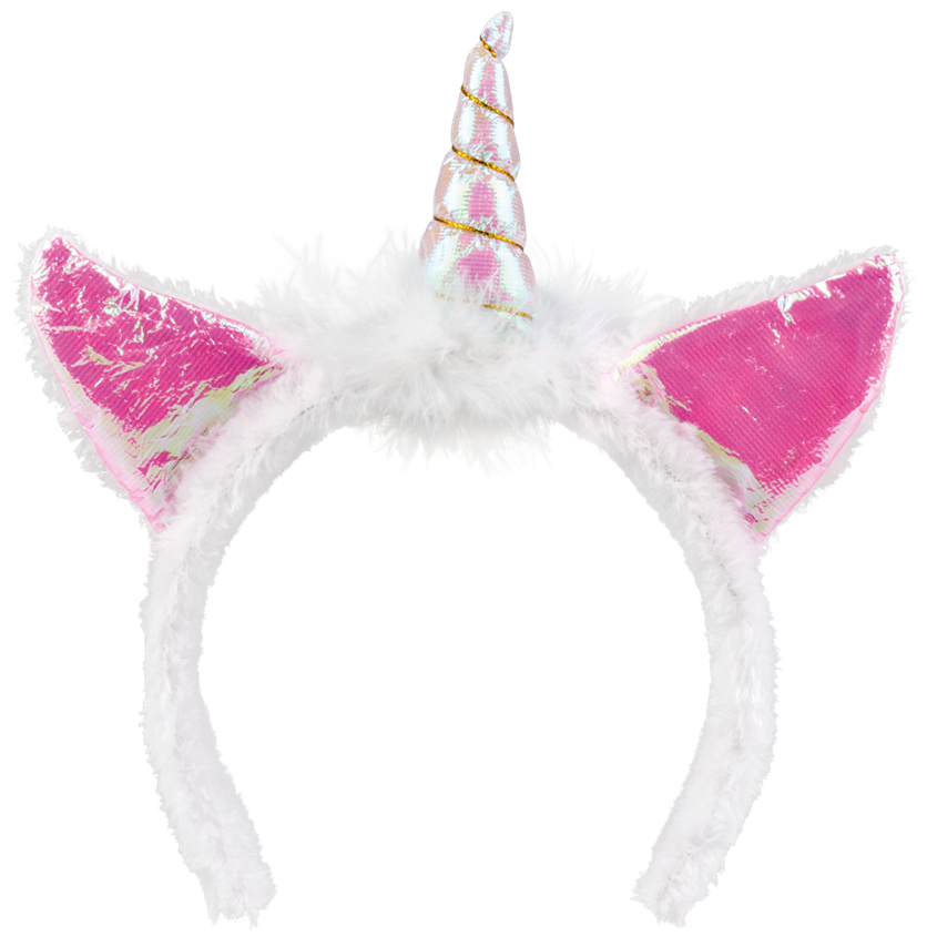 Pink Holographic Unicorn Headband