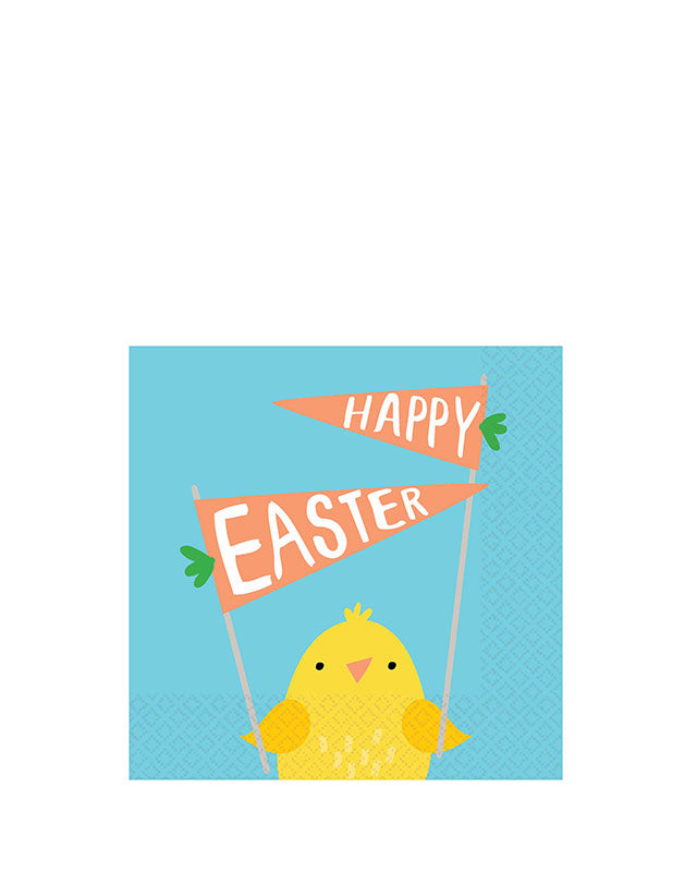 Hello Bunny Beverage Napkin - 25cm (16pk)