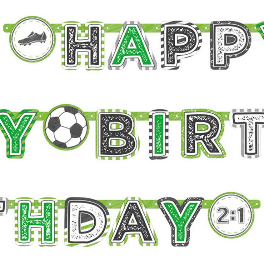 Kicker Party 'Happy Birthday' Paper Banner - 2m