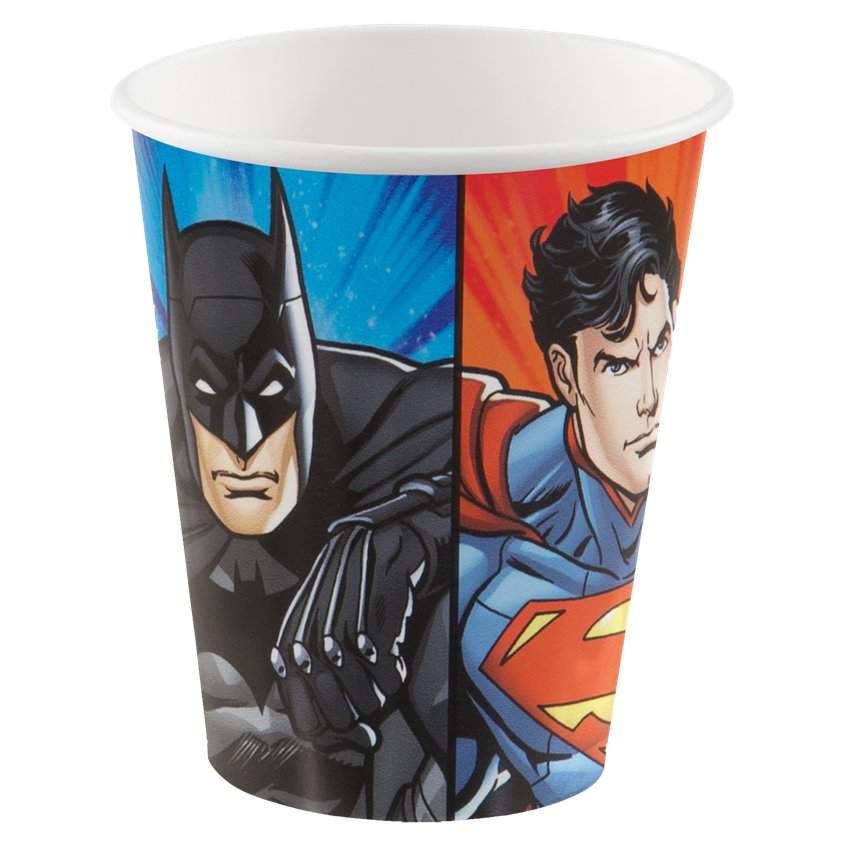 Justice League Paper Cups - 266ml (8pk)