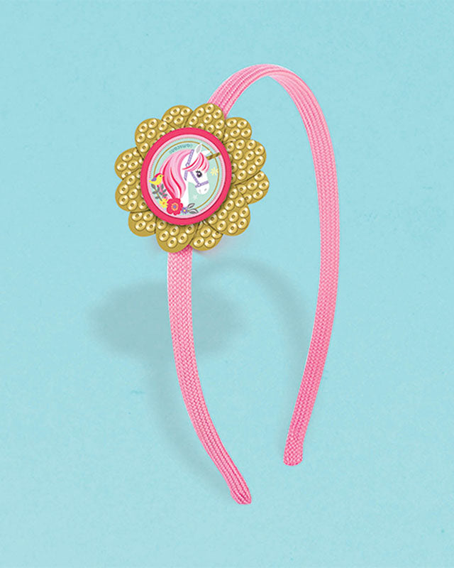 Magical Unicorn Sequin & Felt Charm Headband
