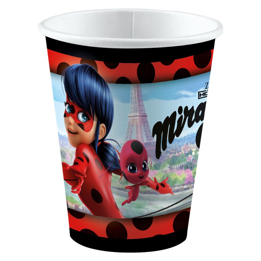 Miraculous Ladybug Paper Cups - 250ml (8pk)