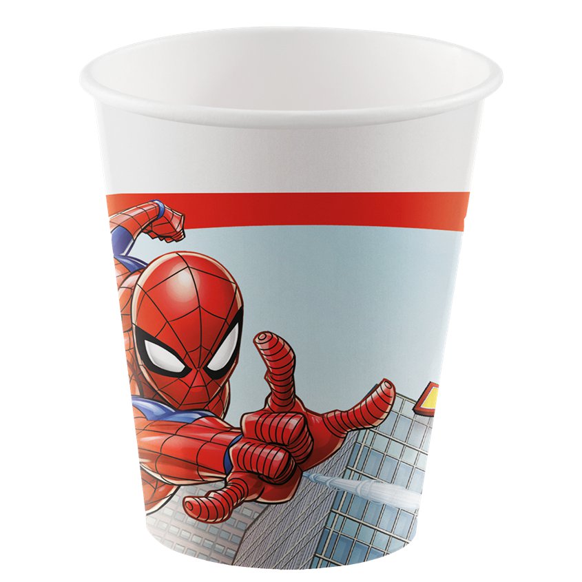 Spiderman Crime Fighter Paper Cups - 200ml (8pk)