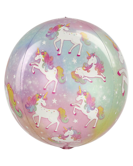 Enchanted Unicorn Orbz Balloon - 16"
