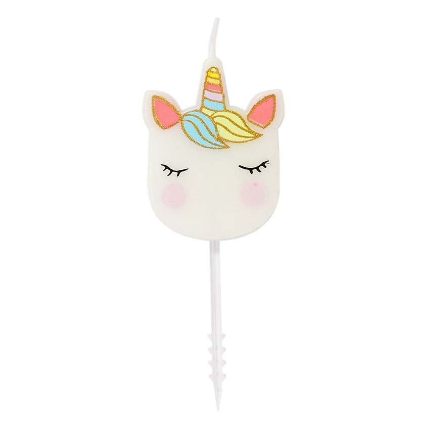 We Heart Unicorn Shaped Candles (5pk)