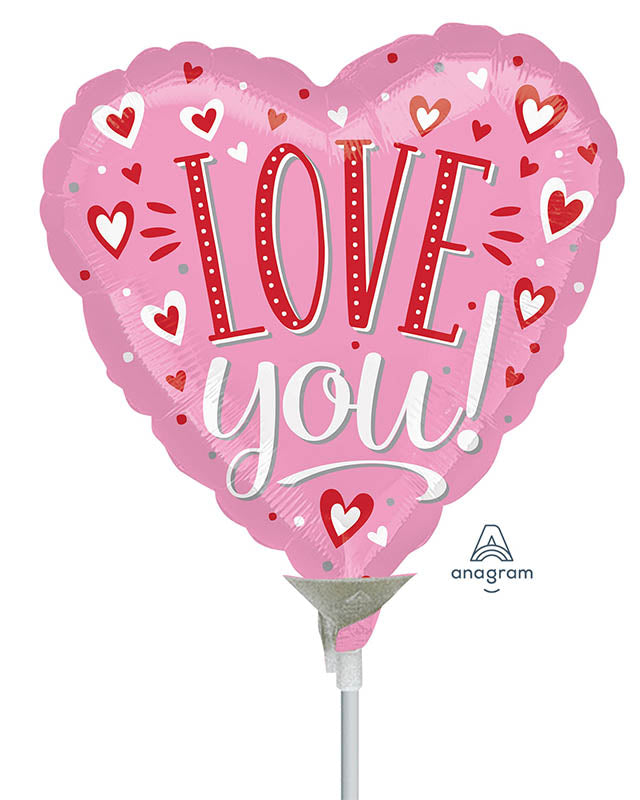 Love You Heart Mini Air-fill (Uninflated)