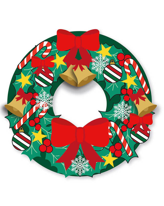 Craft DIY Christmas Wreath Kit - 19.6cm