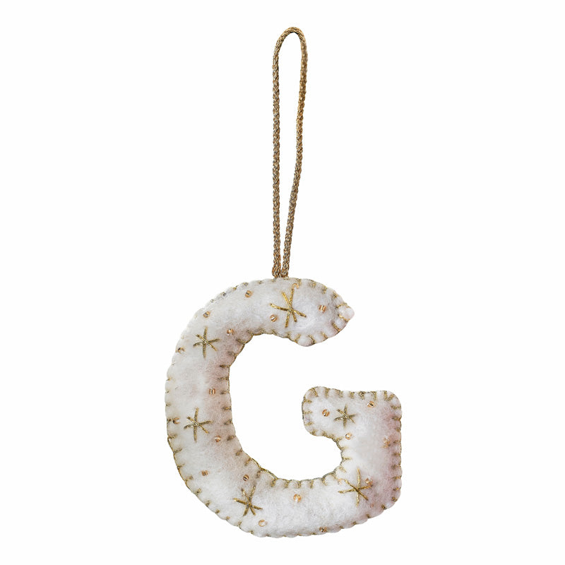 Tree Decorations - Monogram Letters - G
