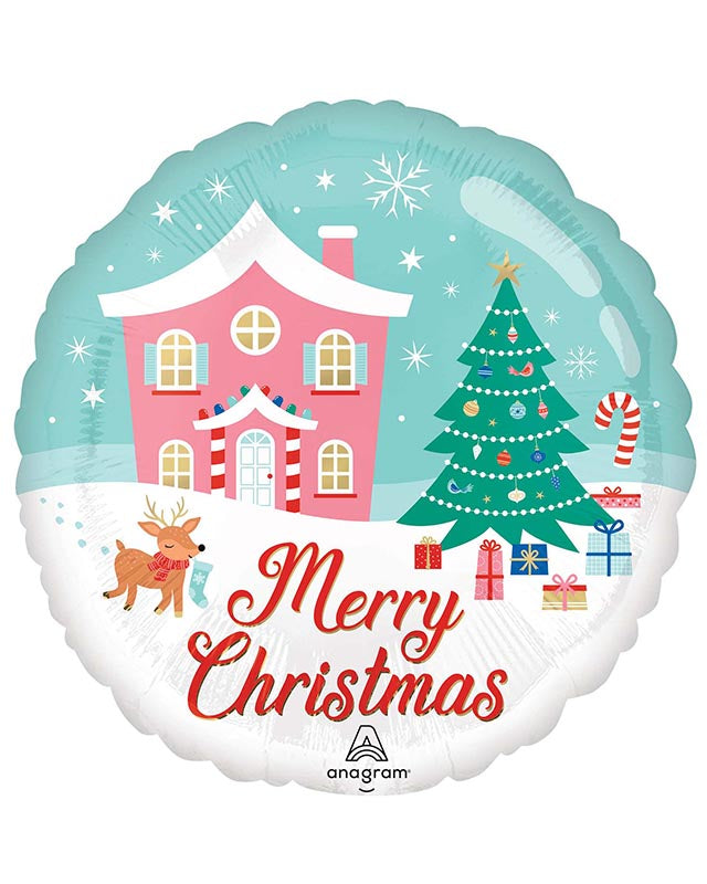 Nostalgic Christmas Wonderland Balloon - 18" Foil