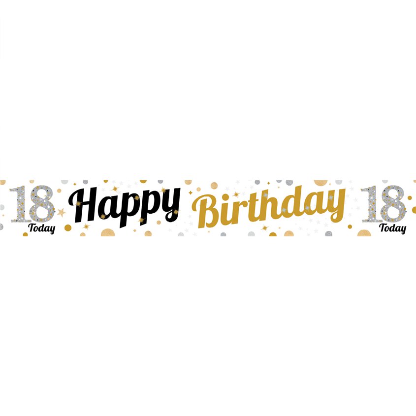 18th Birthday Paper Banners - 1m (3pk)