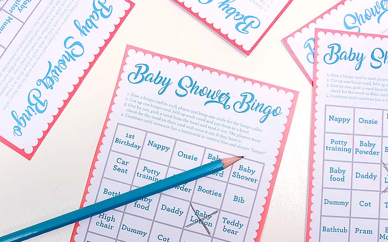 Free Printable Baby Shower Bingo Cards