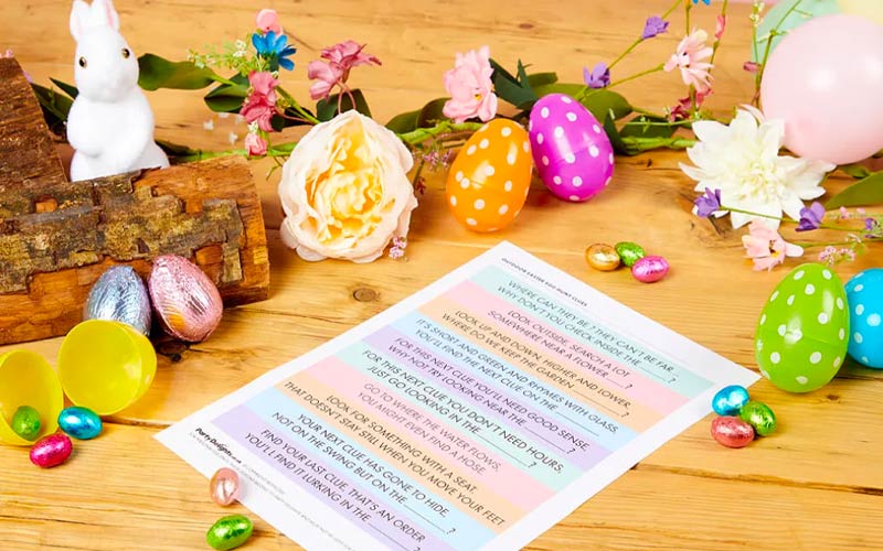 Free Printable Outdoor Easter Egg Hunt Clues