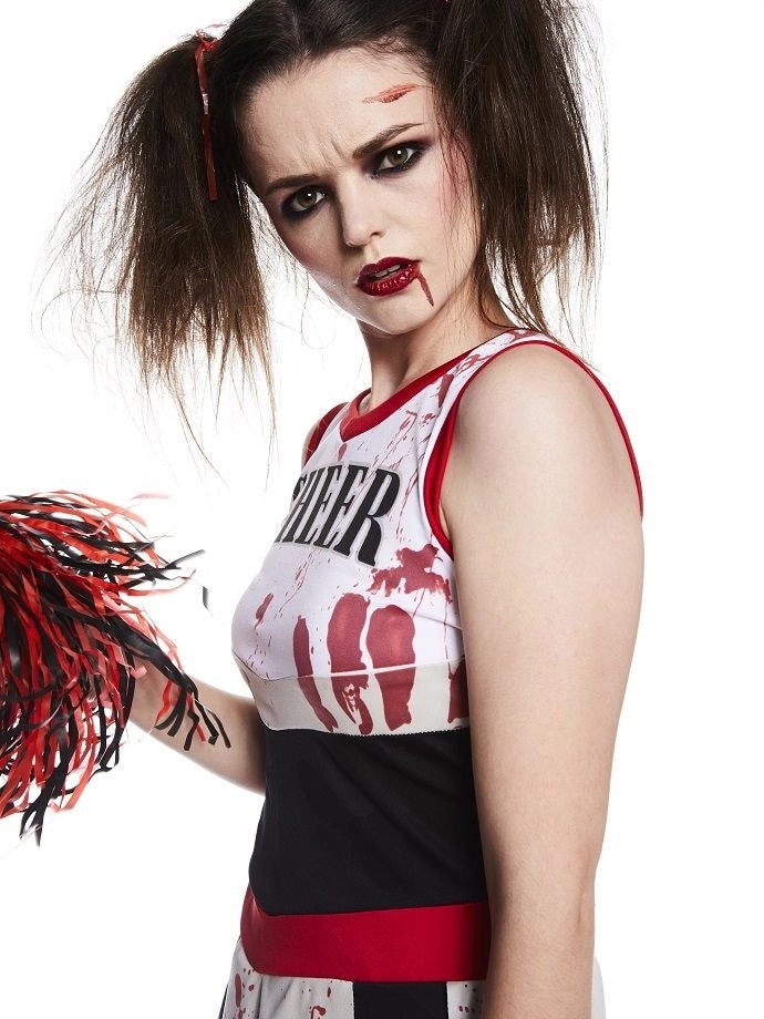 Zombie Cheerleader Outfit & Makeup Tutorial