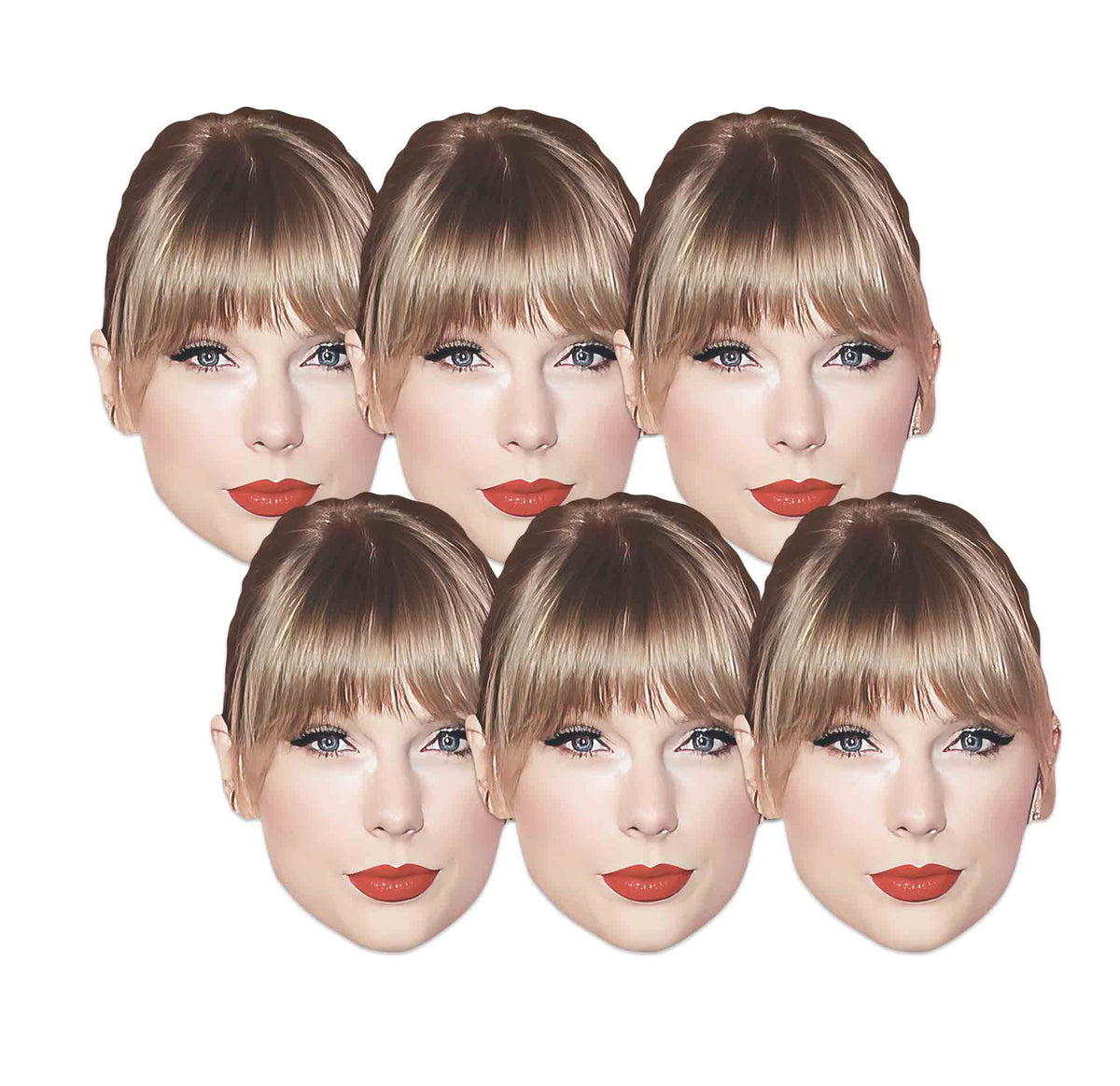 CMP003 Taylor Singer Six Pack Cardboard Face Masks With Tabs and Elastic – product image 1